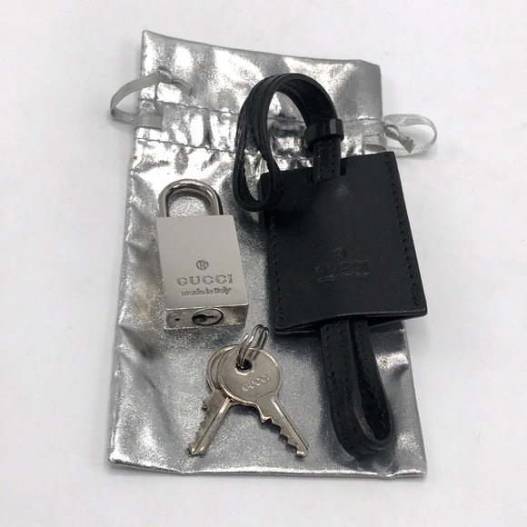 Gucci Accessories - Authentic Gucci Silver Padlock Set